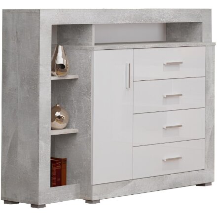 Комод Mирандa atelier / белый глянец 