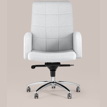 Компьютерное кресло Stool Group Лансет светло-серый обивка микровелюр крестовина металл 