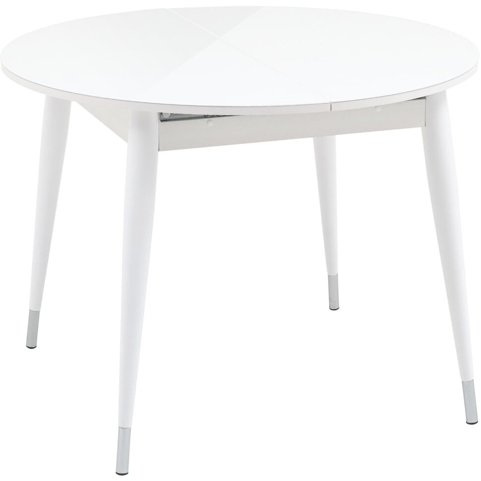 Стол обеденный Stool Group Сидней раскладной 100-130 белый глянцевый 