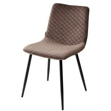 Стул TINTIN BLUVEL-38 LATTE / черный каркас М-City Стул TINTIN BLUVEL-38 LATTE / черный каркас М-City
