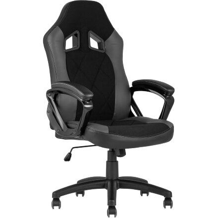 Игровое кресло Stool Group компьютерное TopChairs Skyline серое геймерское 