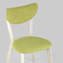 Комплект из двух стульев Stool Group SVEN салатовый обеденный деревянный массив гевеи цвет беленый дуб