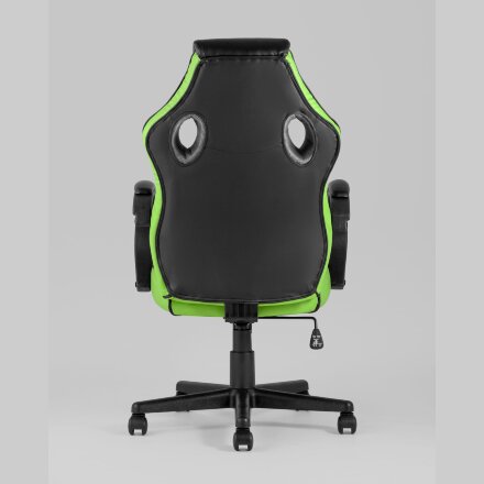 Игровое кресло Stool Group компьютерное TopChairs Sprinter зеленое геймерское 
