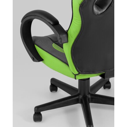 Игровое кресло Stool Group компьютерное TopChairs Sprinter зеленое геймерское 