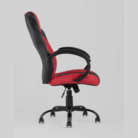 Игровое кресло Stool Group компьютерное TopChairs Racer Midi черно-красное геймерское 