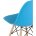 Стул Eames Style DSW бирюзовый 