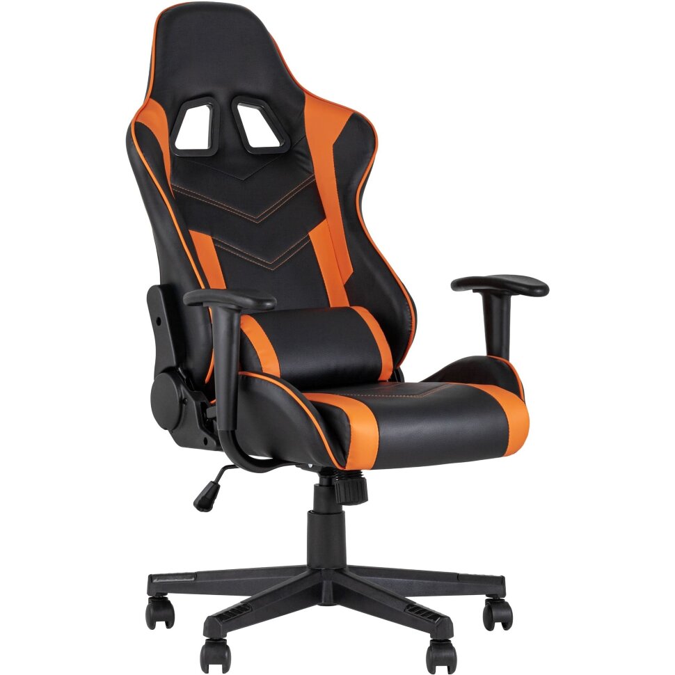 Игровое кресло TopChairs TopChairs Impala оранжевое геймерское Игровое кресло TopChairs TopChairs Impala оранжевое геймерское