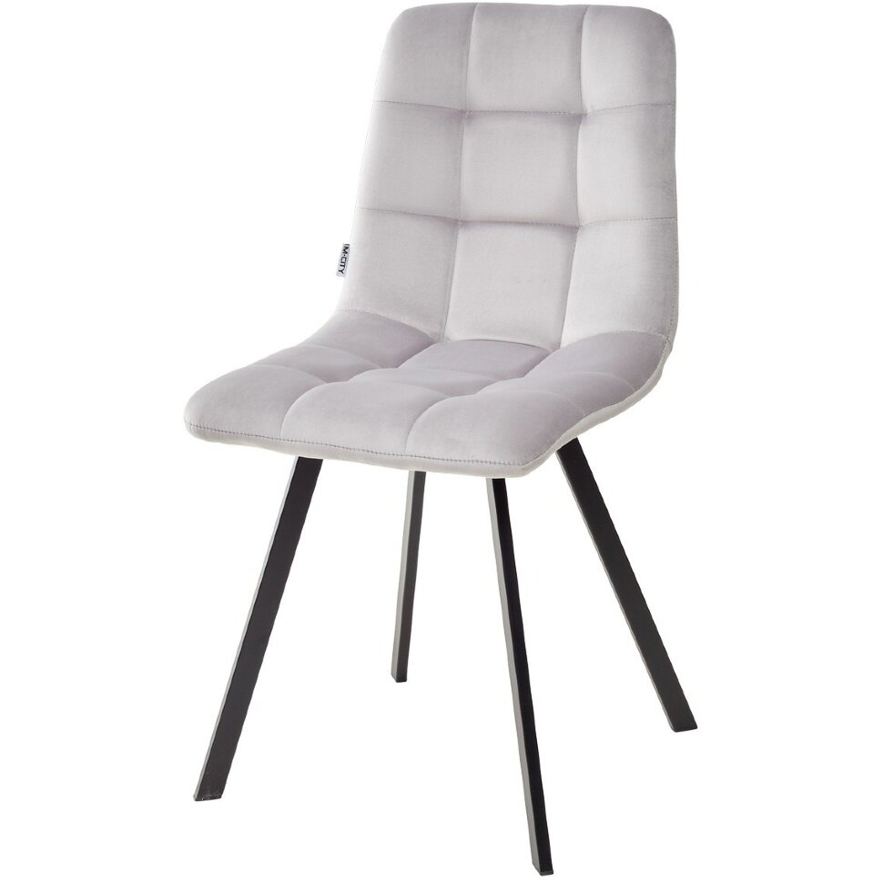 Стул CHILLI SQUARE BLUVEL-03 LIGHT GREY, велюр М-City 