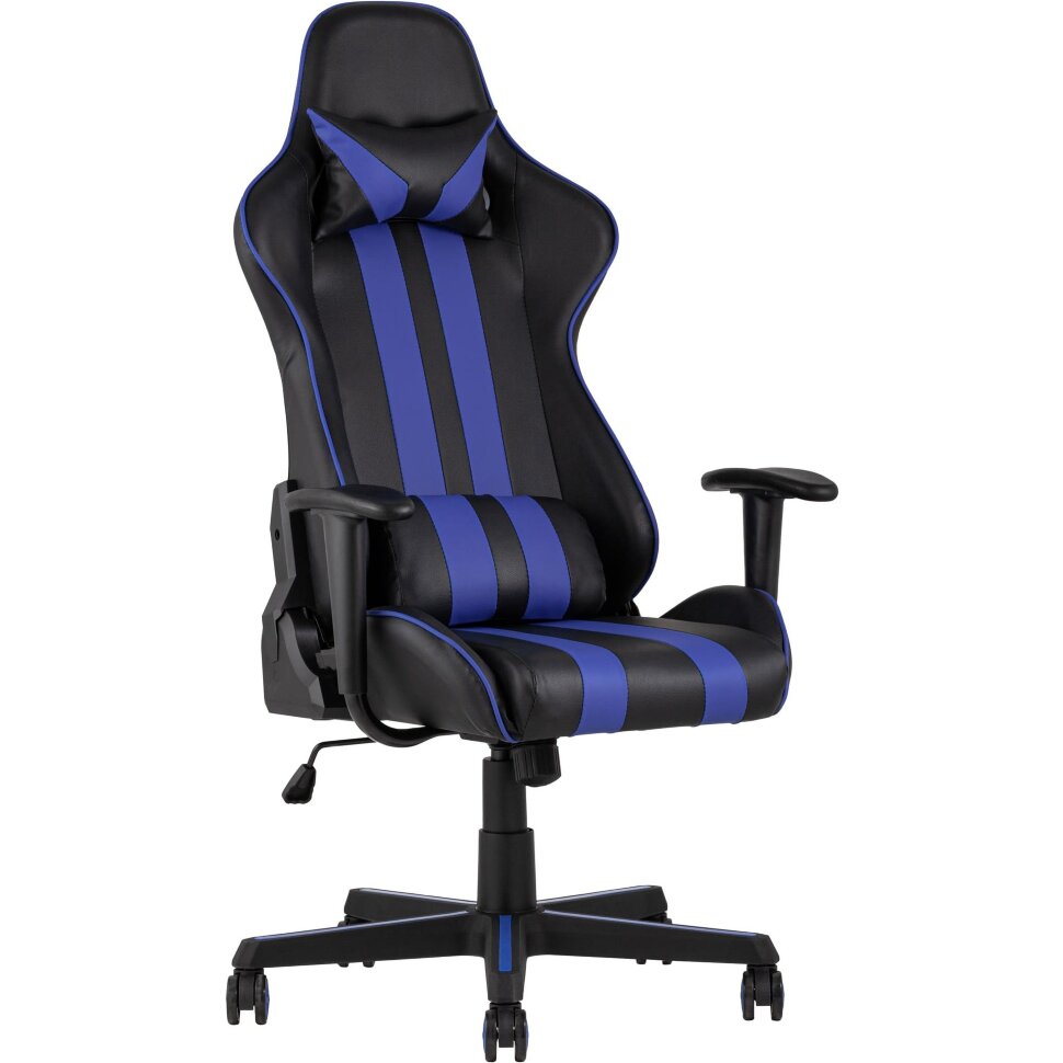 Игровое кресло Stool Group компьютерное TopChairs Camaro синее геймерское Игровое кресло Stool Group компьютерное TopChairs Camaro синее геймерское
