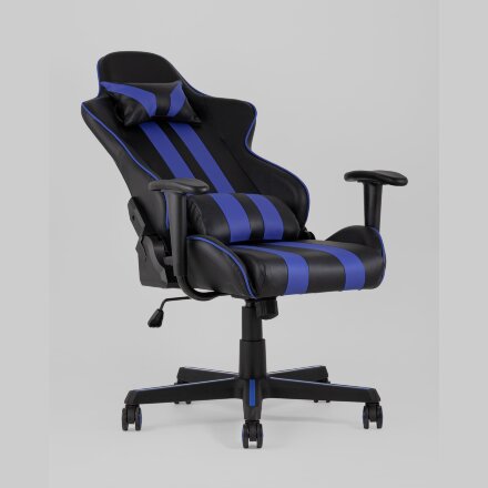Игровое кресло Stool Group компьютерное TopChairs Camaro синее геймерское 