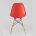 Стул Eames SIMPLE DSW красный, литой полипропилен, стальной каркас, натуральный массив бука 