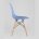 Стул Eames Eames SIMPLE DSW голубой, литой полипропилен, стальной каркас, натуральный массив бука 