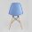 Стул Eames Eames SIMPLE DSW голубой, литой полипропилен, стальной каркас, натуральный массив бука 