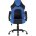 Кресло игровое TopChairs Racer Midi черно-синее 