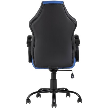 Кресло игровое TopChairs Racer Midi черно-синее 